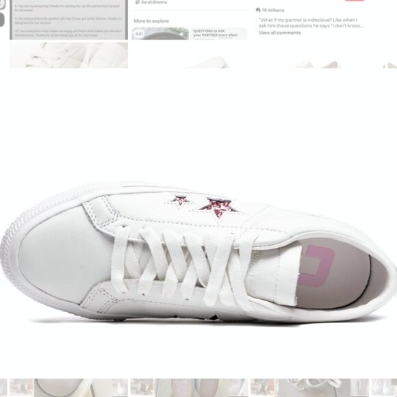 Converse x Turnstile One Pro White Skate Sneakers in Size 10 - Picture 8 of 13